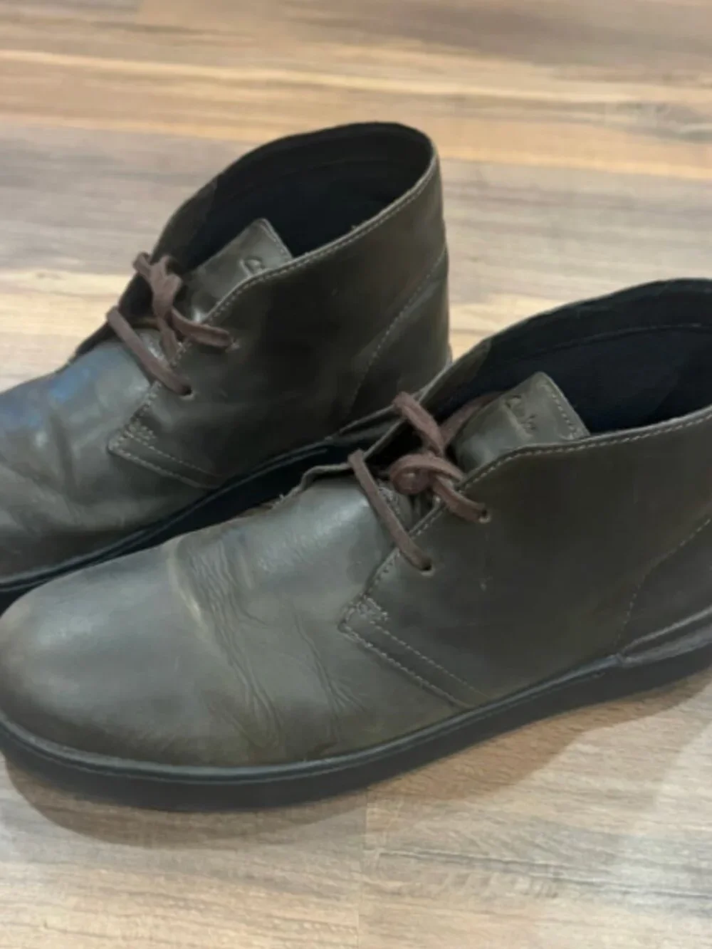 Clarks Court Lite Desert Boot MX-I Comfort Brown Leather Men's Size 13 Chuka